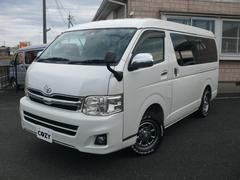 ハイエースワゴン GL 4WD キーレス HIDヘッドライト パワースライドドア 10人乗 純正ナビTV バックカメラ 社外16インチAW ホワイトレタータイヤ ETC 中古車画像