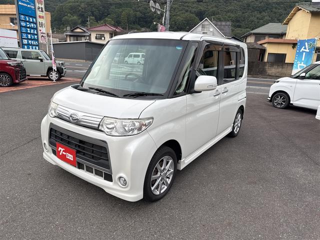 タント カスタムＸスペシャル　リア左側パワースライドドア　スマートキー　ＡＢＳ　オートエアコン　純正１４インチアルミ　電動格納ミラー　ＨＩＤヘッドライト　ベンチシート（1枚目）