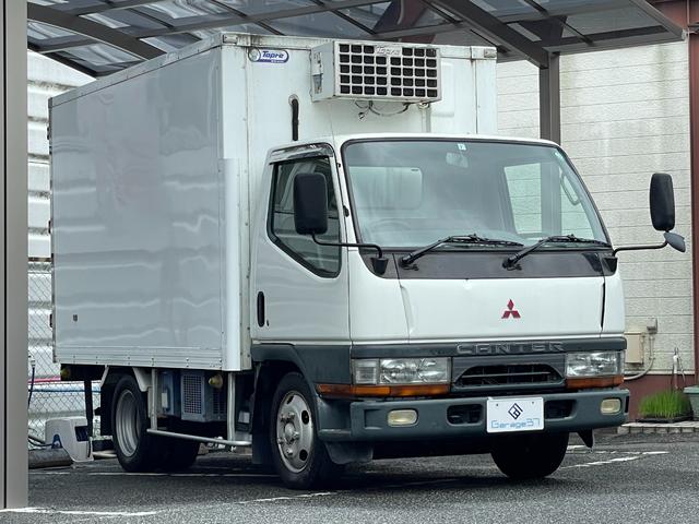 キャンター 全低床　冷凍車　東プレ製　最大積載量２０００ｋｇ　５速ＭＴ　ＥＴＣ　パワステ　パワーウィンドウ　フォグランプ　後輪Ｗタイヤ　ディーゼル（1枚目）