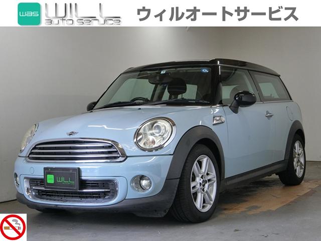 ＭＩＮＩ クーパー　クラブマン　禁煙車　アイスブルー　ブラックルーフ　ディーラー車　右ハンドル　純正１５インチアルミ　キーレス　プッシュスタート　ＣＤデッキ　ＥＴＣ　　リア観音開き　右サイドクラブドア　６速オートマ