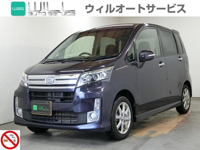 ムーヴ(ダイハツ) カスタム　Ｘ　ＳＡ　禁煙車　エコアイドル　純正１４インチアルミ　ＨＩＤヘッドライト 中古車画像