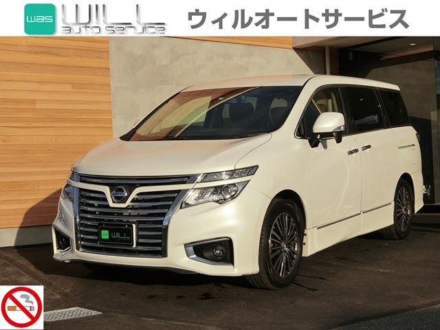 エルグランド ２５０ハイウェイスターＳ　日産オリジナルナビ　アルパインフリップダウンモニター　両側パワースライドドア　純正１８インチアルミ　ドライブレコーダー　ＥＴＣ　バックカメラ　ハーフレザーシート　３列シート　７人乗り