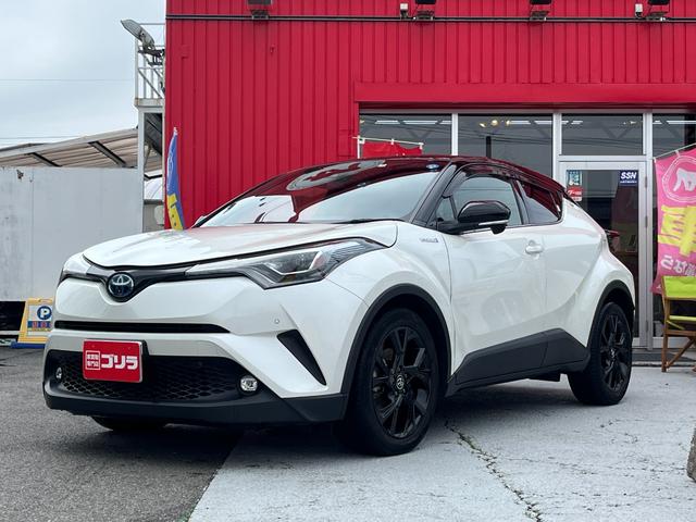 トヨタ Ｃ－ＨＲ Ｇ　モード　ネロ　ブラックルーフ　ＬＥＤランプ　大画面ナビ　フルセグＴＶ　１オーナー　イモビ　クルーズＣ　スマートキー　オートエアコン　エアバッグ　キーフリー　Ｂカメラ　ＡＢＳ　アルミホイール　ＥＴＣ　記録簿