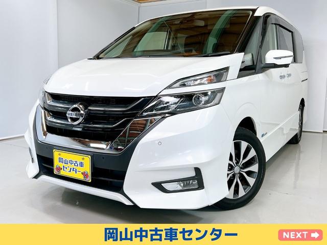 日産 セレナ ハイウェイスター　Ｖセレクション　アラウンドビューモニター　ナビ　Ｂｌｕｅｔｏｏｔｈ　後席モニター　ドライブレコーダー　パーキングアシスト　両側電動スライドドア　デュアルバックドア　クルーズコントロール　ＬＥＤライト　１６インチＡＷ