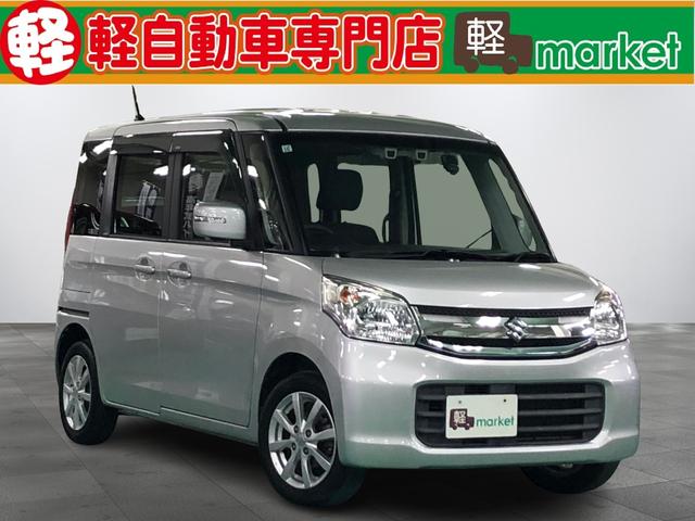スペーシア(スズキ) T ターボ車 全方位モニター付きメモリーナビ デュアルカメラブレーキサポート アイドリングストップ オートエアコン D席シートヒーター HIDヘッドライト プッシュスタート ドラレコ ETC付き 中古車画像