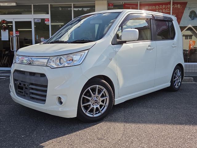 ワゴンＲスティングレー(スズキ) Ｘ　ナビ　Ｂｌｕｅｔｏｏｔｈ　ＴＶ　ＥＴＣ　ローダウン　オートライト　ＨＩＤ　スマートキー　アイドリングストップ　電動格納ミラー　ベンチシート　　盗難防止システム　ＡＢＳ　ＣＤ　ＤＶＤ再生　ＵＳＢ 中古車画像