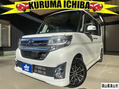 タント　カスタムＸ　トップエディションＳＡＩＩ　１年保証　走行無制限　ストラーダナビ　フルセグＴＶ　バックモニター　ＬＥＤヘッドライト　オートライト　ＥＴＣ　左側パワースライドドア　アイドリングストップ　スマートアシストＩＩ　外品アルミホイール（ダイハツ）