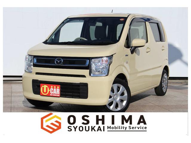 フレア(マツダ) ハイブリッドＸＧ　禁煙車　ナビ　Ｂｌｕｅｔｏｏｔｈ　ＤＶＤ　ＥＴＣ車載器　キーフリーシステム　運転席シートヒーター　オートエアコン　オートライト　パーキングセンサー　ベージュ内装　シフォンアイボリーメタリック 中古車画像