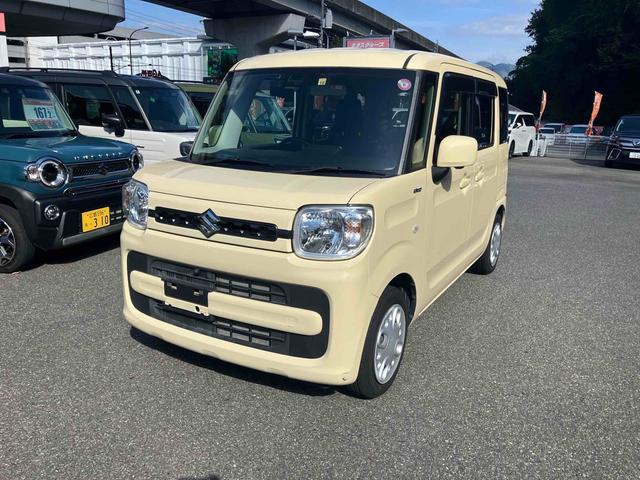 スペーシア(スズキ) ハイブリッドＧ　ＥＴＣ　全周囲カメラ　クリアランスソナー　衝突被害軽減システム　スマートキー　アイドリングストップ　純正７インチナビＴＶ　リアパーキングセンサー　ステアリングリモコン 中古車画像