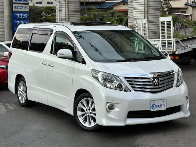 アルファード(トヨタ) ３５０Ｓ　サンルーフ　純正メーカーナビ　バックカメラ　フルセグＴＶ　ＥＴＣ　左パワースライドドア　７人乗り　クルーズコントロール 中古車画像