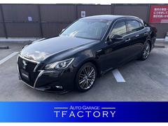 クラウンハイブリッド アスリートS J-フロンティア TコネクトSDナビ・フルセグTV・Blu-ray・10スピーカー/セイフティーセンスP/LEDヘッドランプ/18インチAW/オートワイパー/オプティロンメーター/オートエアコン/ブラック革コンビシート 中古車画像