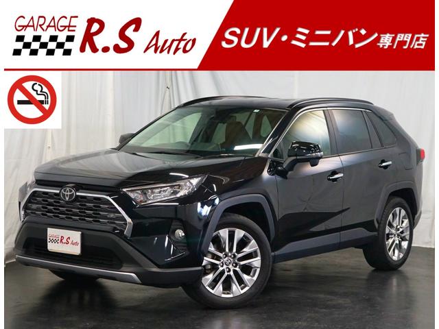 トヨタ ＲＡＶ４ Ｇ　Ｚパッケージ　ワンオーナー　黒革　９型ＴＶナビ　バックカメラ　禁煙車　４ＷＤ　ルーフレール　プリクラッシュ　レーダークルーズ　ＥＴＣ　スマートキー　フルセグ　ＤＶＤ　Ｂｌｕｅｔｏｏｔｈ　電動リアゲート　パワーシート