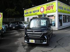 スペーシアカスタム ハイブリッドXS 届出済未使用車 衝突被害軽減システム 両側電動スライドドア レーダークルーズ ハーフレザーシート 電動パーキング スマートキー LEDヘッド オートハイビーム オートライト 内外装クリーニング 中古車画像