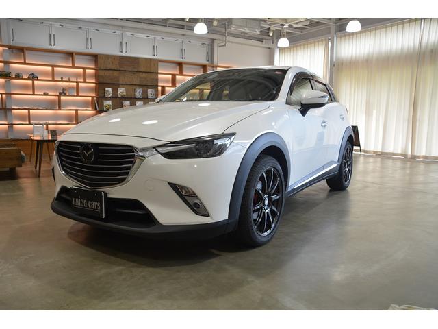 マツダ ＣＸ－３ ２０Ｓ　Ｌパッケージ　新品タイヤ（ＴＯＹＯ）　新品ブラックホイール（ロクサーニスポーツ）　キャリパー（赤）　ＬＥＤデイライト　ナビ　ホワイトレザー　パワーシート　クルーズコントロール　バックカメラ　シートヒーター　ＥＴＣ