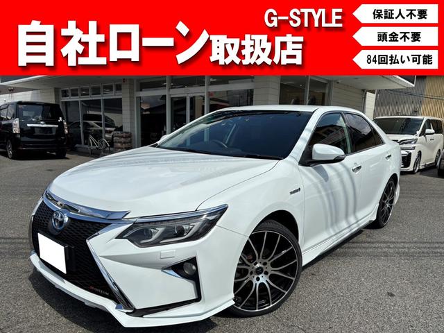 ハイブリッド　Ｇパッケージ　ＺＳカスタムスピンドルグリル・社外２０インチアルミ・社外ヘッドライト・パワーシート・純正ナビ・ＥＴＣ