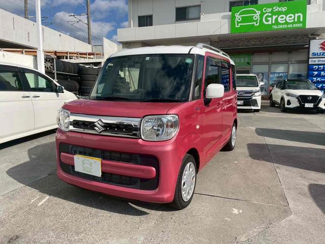 スペーシア(スズキ) ハイブリッドＸ　ドライブレコーダー　バックカメラ　両側電動スライドドア　ＴＶ　クリアランスソナー　レーンアシスト　衝突被害軽減システム　オートライト　スマートキー　アイドリングストップ　電動格納ミラー　シートヒーター 中古車画像