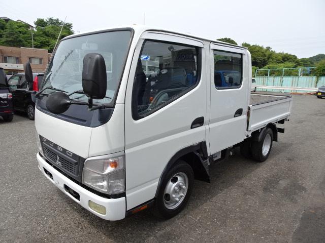 1.25t積載 Wキャブ 全低床 4WD H19年式 リアWタイヤ 荷台内寸210cm 12V 軽油 準中免(1枚目)