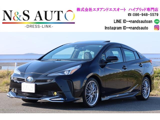 トヨタ プリウス Ａプレミアム　６ＡＡ最終後期型　モデリスタエアロサンルーフ　本革シート