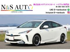 プリウス Aプレミアム 禁煙車 限定BBS19inホイール モデリスタエアロ サンルーフ 本革シート 9型ナビ バックカメラ ETC 前後ドライブレコーダー レーダークルーズ クリアランスソナー オートハイビーム 安全装備 中古車画像