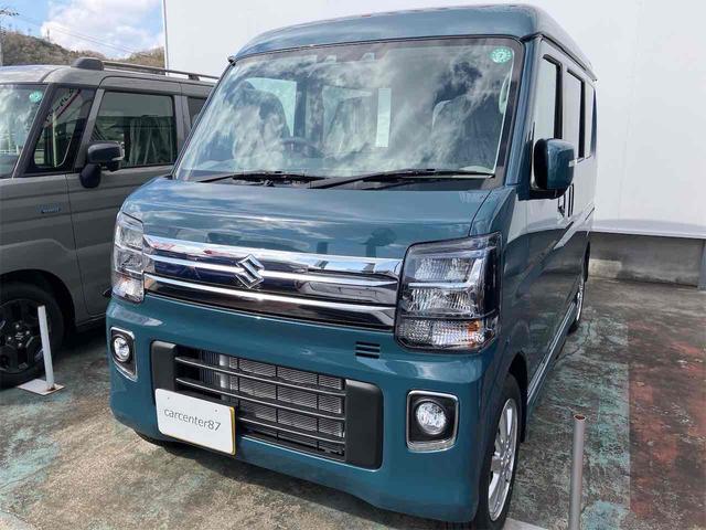 エブリイワゴン(スズキ) ＰＺターボスペシャル　届出済未使用車・禁煙車・　４ＷＤ　両側電動スライドドア　クリアランスソナー　レーンアシスト　衝突被害軽減システム 中古車画像