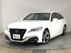 クラウンハイブリッド RSアドバンス LED・フルセグ・メモリナビ・電動シート・純正AW・シートヒーター・ETC USB入力 前後ソナー 地デジ 衝突被害軽減装置 LEDヘットライト 後カメラ クルコン AC Pシート エアバッグ ABS 中古車画像