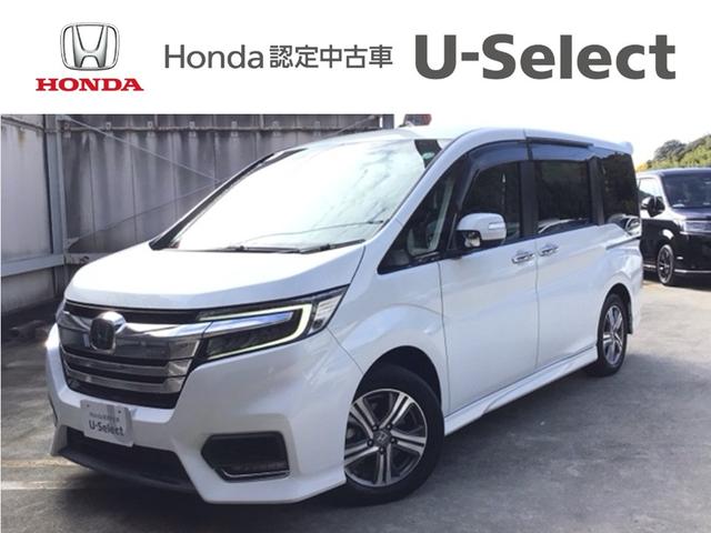ステップワゴンスパーダ(ホンダ) ｅ：ＨＥＶスパーダＧ・ＥＸホンダセンシング　ＬＥＤ・フルセグ・メモリナビ・バックカメラ・純正ＡＷ・シートヒーター・ＥＴＣ　エアバック　地デジ　クルコン　サイドエアバッグ　シ−トヒ−タ−　衝突軽減システム　スマキー　ＬＥＤランプ　ＵＳＢ接続 中古車画像