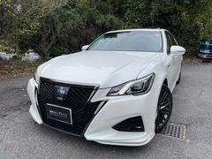 クラウンハイブリッド アスリートS J-フロンティアリミテッド サンルーフ ナビTV ETC バックカメラ シートカバー モデリスタフロントスポイラー 中古車画像