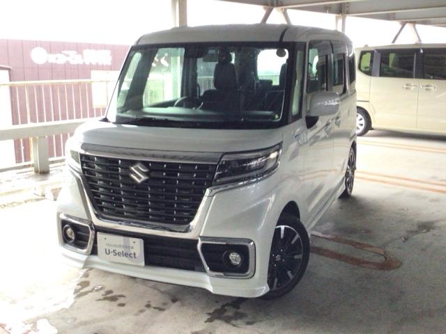 スペーシアカスタム(スズキ) ハイブリッドＸＳ　ＬＥＤ・フルセグ・メモリナビ・バックカメラ・純正ＡＷ・シートヒーター・ＥＴＣ　両側パワ−スライドドア　スマキー　ソナー　キーレスエントリー　アイドルストップ　シートＨ　ＬＥＤヘッドライト　ナビＴＶ 中古車画像