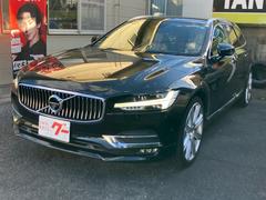 V90 T6 AWD インスクリプション ワンオーナー 禁煙車 4WD 衝突被害軽減システム 全方位カメラ クリアランスソナー TVナビ Bluetooth ETC ダブルエアコン 電動リアゲート スマートキー スタッドレスボルボアルミ付 中古車画像