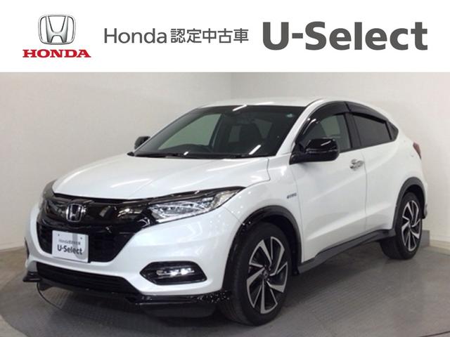 ヴェゼル(ホンダ) ハイブリッドＲＳ・ホンダセンシング　ＬＥＤ・フルセグ・メモリナビ・バックカメラ・純正ＡＷ・シートヒーター・ＥＴＣ　ＥＴＣ付　１オ−ナ−　サイドＳＲＳ　Ｒカメ　フルオートエアコン　ＵＳＢ接続　両席エアバック　スマキー　ＴＶナビ　横滑り防止 中古車画像