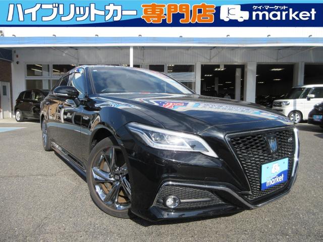 クラウンハイブリッド(トヨタ) ＲＳアドバンス　全国１年保証　ワンオーナー　トヨタセーフティセンス　純正ナビ　パノラミックビューモニター　黒革シート　プリクラッシュブレーキ　車線逸脱警報装置　横滑り防止装置　ＬＥＤヘッドライト　プッシュスタート 中古車画像