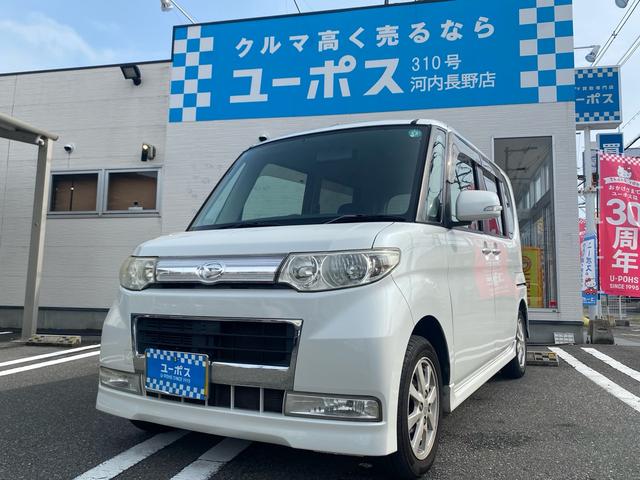 タント カスタムＸリミテッド　片側電動スライドドア／社外ナビＴＶ／（1枚目）