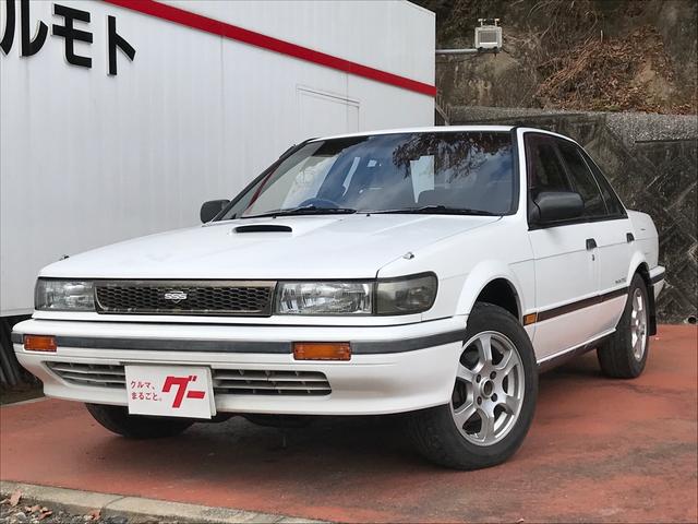 日産 ブルーバード２０００ｓｓｓ ｒ ラリーベース車 ４ｗｄ ターボ エンジンｓｒ２０ クロスミッション 純正ロールバー５速ｍｔ １５インチアルミ ｒｅｃａｒｏシート ターボタイマー ナルディステアリング メモリーワンセグナビ ｅｔｃの中古車 車体価格247 5万円 1990