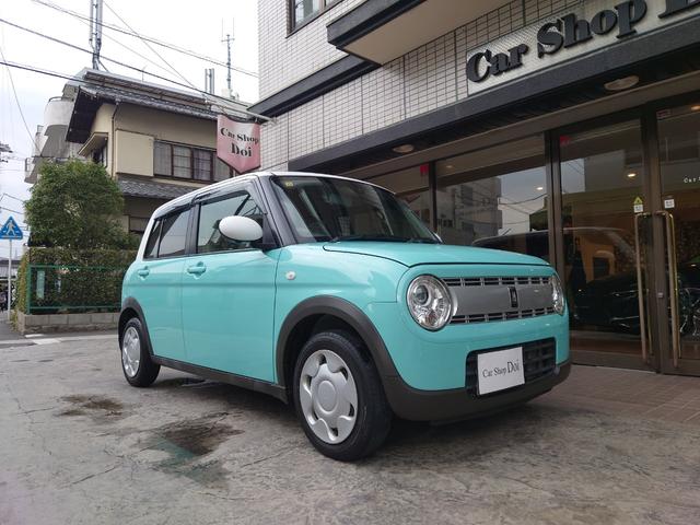 アルトラパン(スズキ) Ｓ　純正ナビ（地デジ・Ｂｌｕｅｔｏｏｔｈ・ＤＶＤ・ＣＤ）・バックカメラ全方位モニター・ＥＴＣ・ＨＩＤライト・運転席シートヒーター・衝突軽減ブレーキ・プッシュスタート・スマートキーＸ２・点検記録簿８枚有り 中古車画像