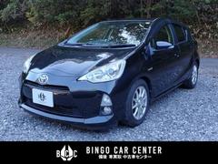 アクア G ナビ・TV ETC キーレスエントリー スマートキー 本革巻きステアリング 本革巻きシフトノブ オーディオ操作用ステアリングスイッチ 盗難防止装置 衝突安全ボディ レザー調シートカバー 中古車画像