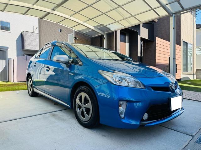 プリウス Sマイコーデ 車検令和9年11月12日まで 禁煙車 ワンオーナー ドライブレコーダー前後 レコーダー付 ブルートゥース対応ナビ バックカメラ ETC HIDオートライト スマートキー2個 合皮シート(1枚目)