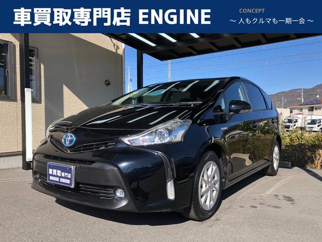 プリウスアルファ(トヨタ) Ｓ　禁煙車／ＥＴＣ／ストラーダナビ（ＣＮ−ＡＳ３００ＷＤ）／バックカメラ／Ｂｌｕｅｔｏｏｔｈ／ＴＶ／ＤＶＤ／ＣＤ／ＳＤ／オートライト／フォグランプ／電動格納ミラー／オートエアコン／スマートキー 中古車画像