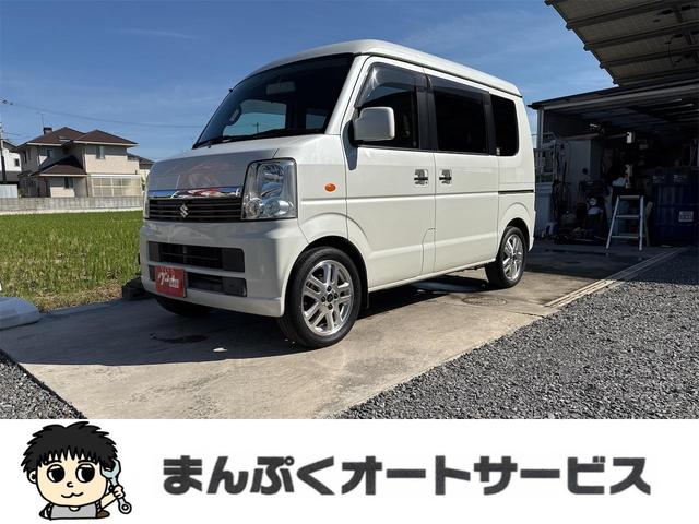 エブリイワゴン(スズキ) JPターボ 4WD ETC バックカメラ ナビ TV キーレスエントリー 電動格納ミラー シートヒーター ターボ AT 盗難防止システム ABS CD DVD再生 USB ミュージックプレイヤー接続可 中古車画像