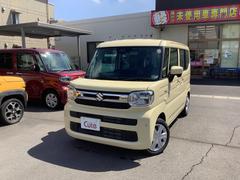 スペーシア ハイブリッドG 両側スライドドア クリアランスソナー 衝突被害軽減システム オートライト LEDヘッドランプ スマートキー アイドリングストップ 電動格納ミラー ベンチシート CVT 盗難防止システム ABS ESC 中古車画像