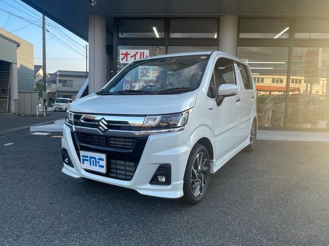 ワゴンＲカスタムＺ ハイブリッドＺＸ　ハイブリッドＺＸ・アップグレードパッケージ・未使用車・デュアルカメラブレーキ・スマートキー・１５インチアルミホイール・ＬＥＤヘッドライト（1枚目）