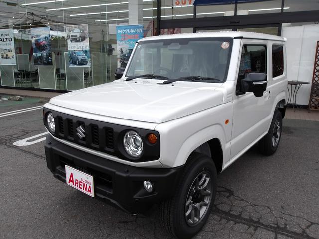 ジムニー（スズキ）ＸＣ　純正アルミホイール、背面タイヤ　スマートキー　ＬＥＤヘッドライト　５型　走行３ＫＭ　４ＷＤターボ　人気のパール 中古車画像