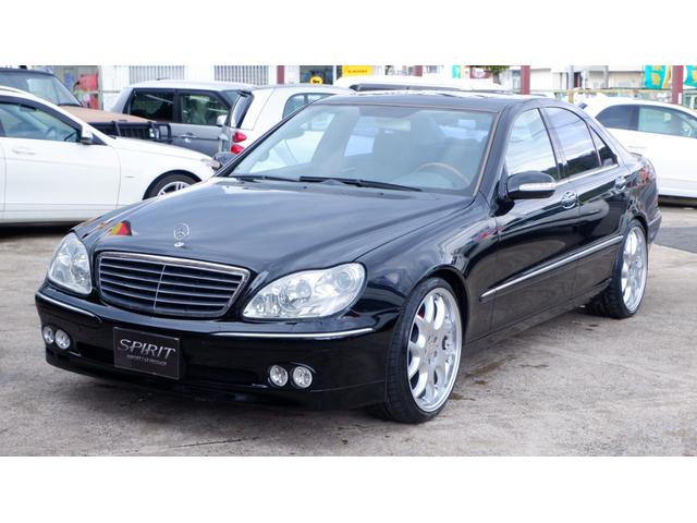 Ｓ３５０　Ｗ２２０後期Ｓ３５０Ｂ１１　ＢＲＡＢＵＳフルエアロ　本物ＢＲＡＢＵＳ２０Ｒホイール　ＢＲＡＢＵＳマフラー　エアサス前後左右４本新品　エクリプス９インチナビ／地デジ／Ｂｌｕｅｔｏｏｔｈ　本革　サンルーフ