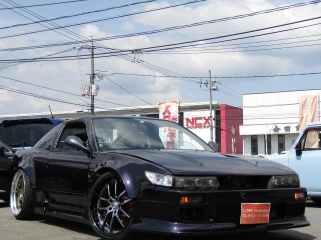 日産 １８０ＳＸ タイプＸ　シルエイティ仕様　オリジン７５ｍｍ前後フェンダー　Aftermarketタービン