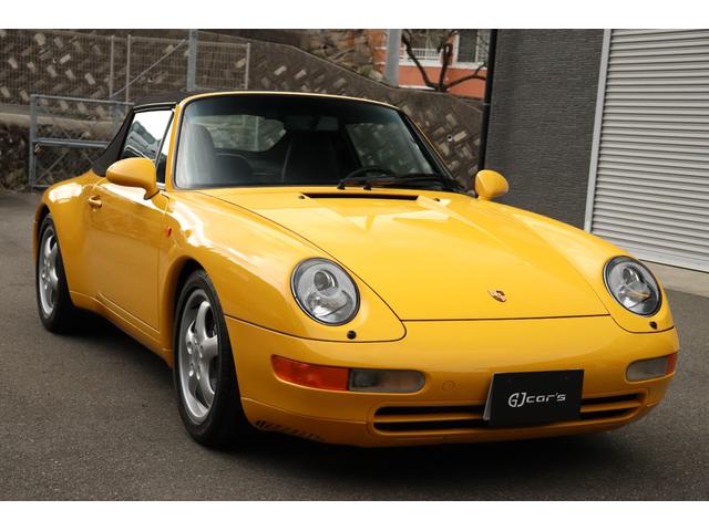 ９１１(ポルシェ) ９１１カレラ　カブリオレ　正規ディーラー車　スピードイエロー　整備記録簿付き　後期モデル　ヴァリオラムエンジン 中古車画像