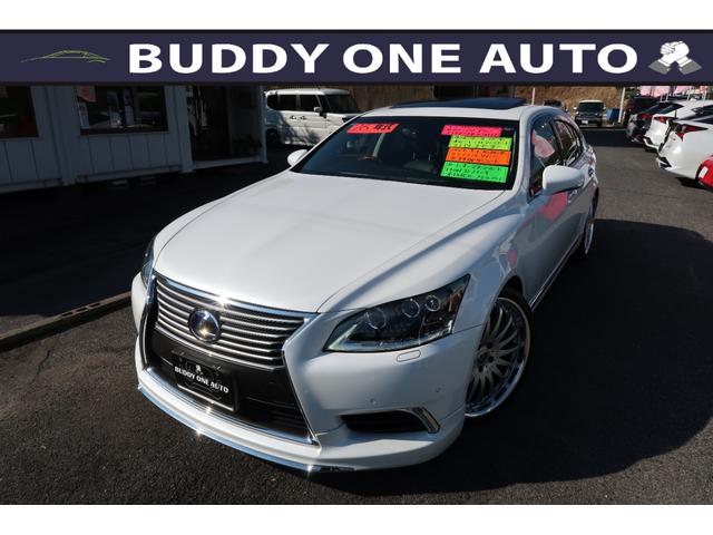 ＬＳ６００ｈ　バージョンＣ　Ｉパッケージ　モデリスタエアロ＆マフラ　カールソン２１インチアルミ　エアサスコントローラ　純正ＨＤＤマルチ　サンルーフ　本革エアシートヒータ・Ｐトランク　全ドアイージークローザー　ステアヒータ　全国１年保証　禁煙車