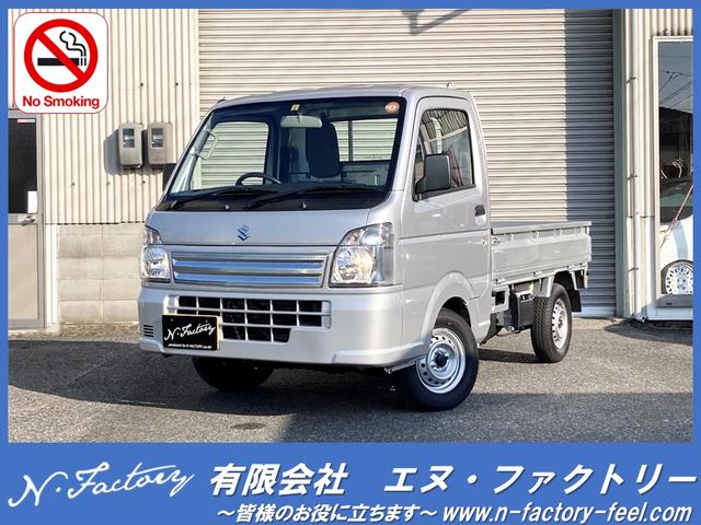 KCエアコン・パワステ 4WD 禁煙車 オートマチック エアコン パワーステアリング 三方開 シルバーメタリック(1枚目)