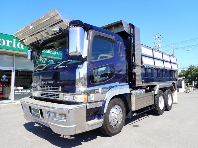 スーパーグレート・Lゲート・V8・430馬力・H13 煤焼き、アドブルーがないタイプで車検もあり、仕事をしてくれる即戦力車です