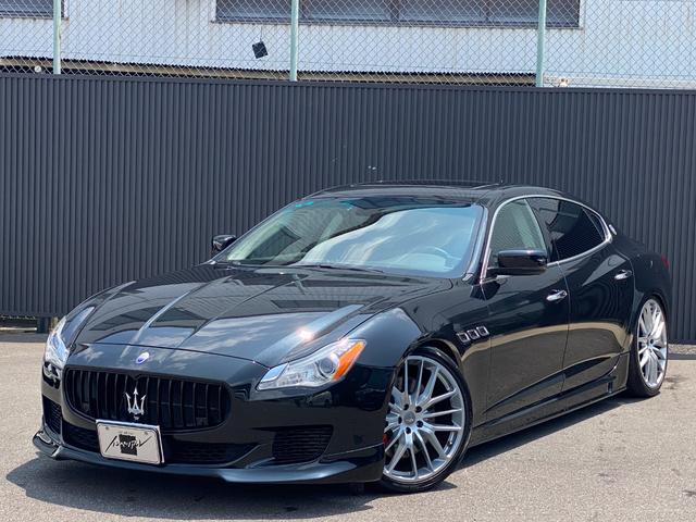 エアロ装着したカッコイイクワトロポルテＧＴＳ入庫 車高調　左ハンドル　サンルーフ　革シート　可変バルブリモコン付き