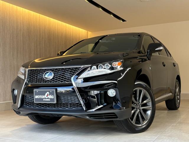 ＲＸ(レクサス) ＲＸ３５０　Ｆスポーツ　４ＷＤ　サンルーフ　純正１９ＡＷ　ブラック本革シート　シートヒーター　パワーバックドア　ＡＣ１００Ｖ　ＬＥＤヘッドライト　純正ＨＤＤナビ　バックモニター　フロントドライブレコーダー　クリアランスソナー　ビルトインＥＴＣ 中古車画像