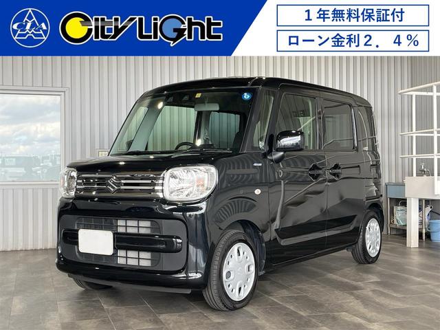 ハイブリッドＸ　１年保証付・禁煙車・新品ナビ・ＴＶ・ＣＤ・ＤＶＤ・Ｂｌｕｅｔｏｏｔｈ・バックモニター・スズキセーフティ・アイドリングストップ・ステアリングリモコン・両側パワースライドドア・シートヒーター・スマートキー
